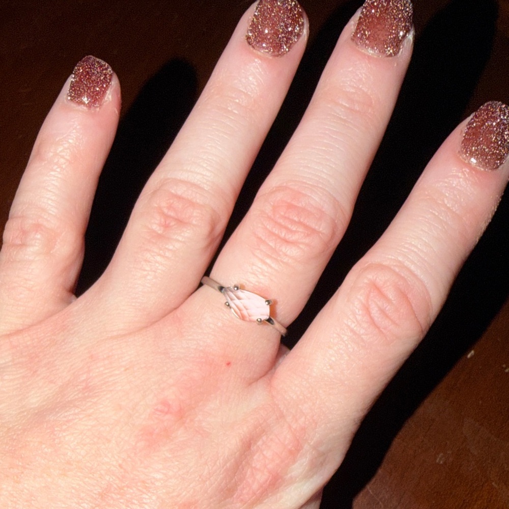 Pura Vida Silver Ring with Pink Accent